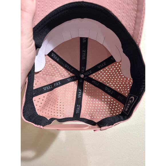 zyia curved brim vortex SnapBack pink hat new women’s - Picture 3 of 5